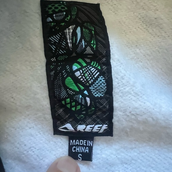 Reef Men's Fleece Hoodie Geometric Sz Small Skater Surfer - Mint Condition - Picture 8 of 10